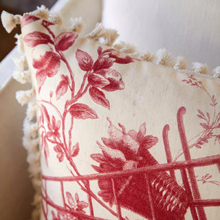 Funda de cojín French Country Vintage Rouge
